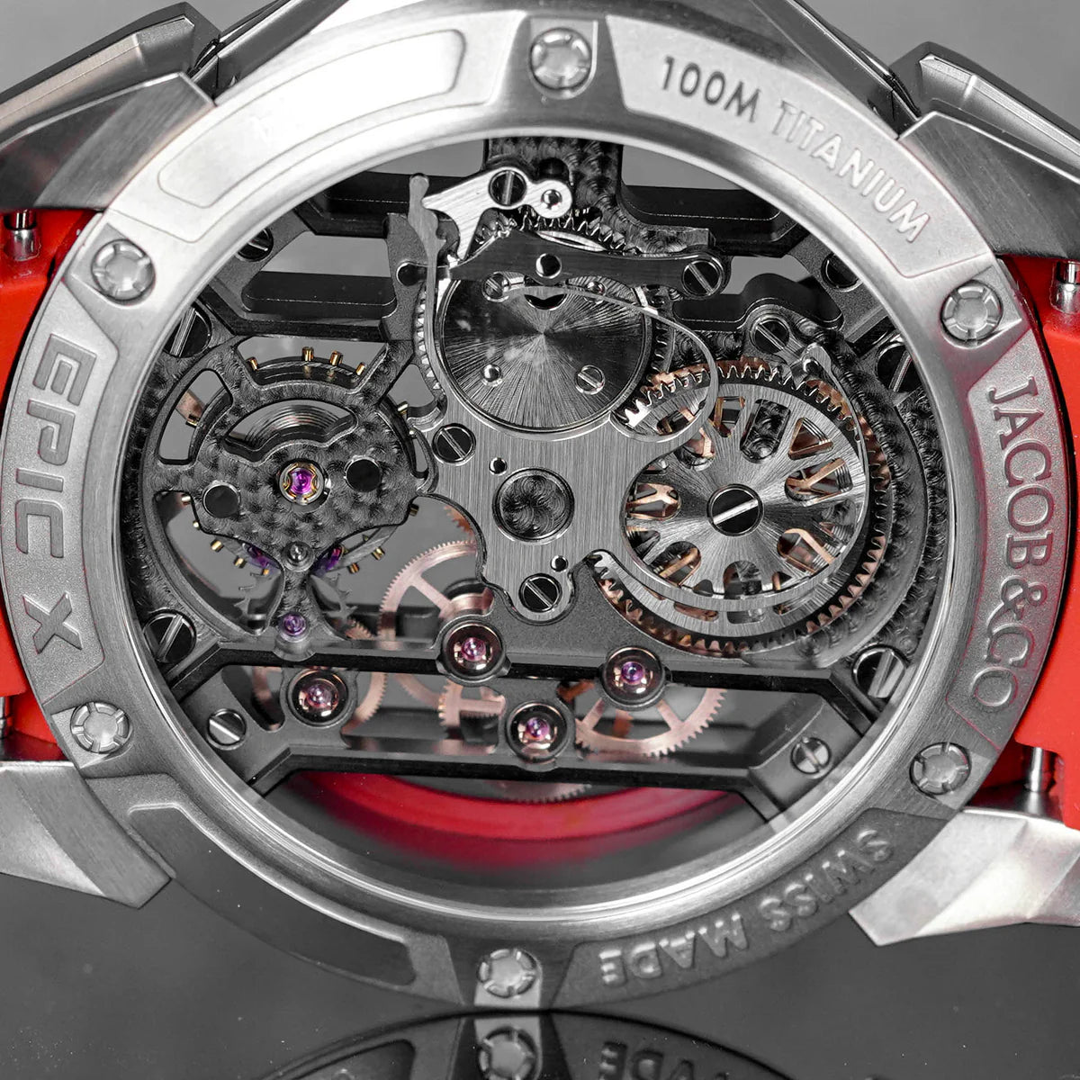 EPIC X TITANIUM RED SKELETON
