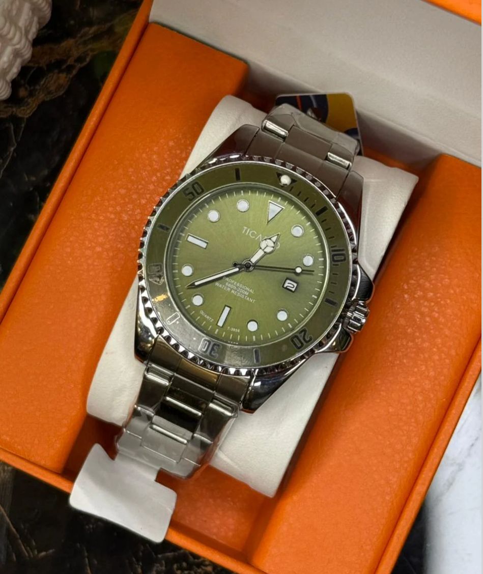 TICARTO Stainless Steel Diver Watch